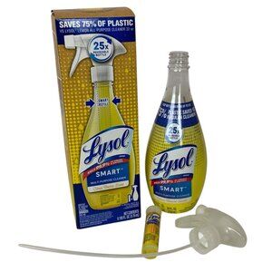 Lysol Smart Multi-Purpose Cleaner Citrus Breeze Reusable Spray Bottle 25x Refill